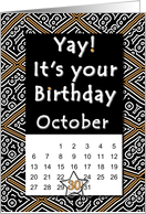 October 30th Yay It’s Your Birthday date specific card