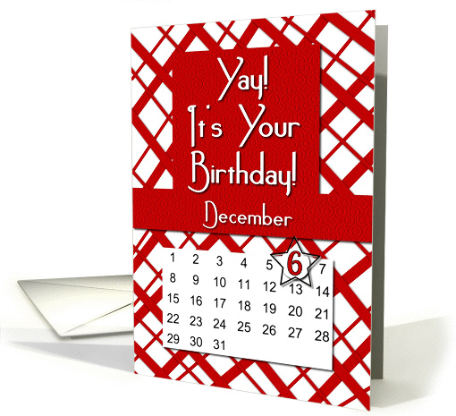 December 6th Yay It's Your Birthday date specific card (943388)
