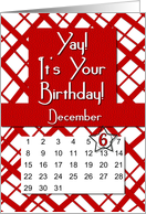 December 6th Yay It’s Your Birthday date specific card