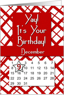 December 9th Yay It’s Your Birthday date specific card