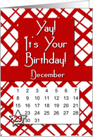 December 29th Yay It’s Your Birthday date specific card
