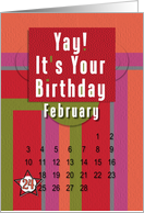 February 24th Yay It’s Your Birthday date specific card