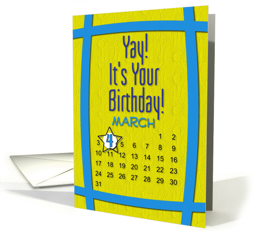 March 4th Yay It's Your Birthday date specific card (945063)