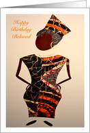Afro-Centric Happy Birthday Beloved card