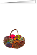 Easter Basket of Dyed Eggs card