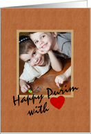 Photocard Happy Purim With Love card