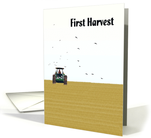 Lammas Day First Harvest Festival Farmer on Tractor... (1039773)