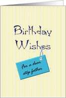Birthday for Step Father Warm Wishes card