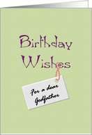 Birthday for Godfather Warm Wishes card