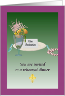 Invitation Rehearsal Dinner New Orleans French Quarter card