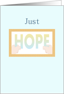 Hold On To Hope Encouragement card