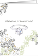 Engagement Congratulations in Spanish Engagement Ring card