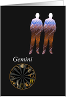Gemini Zodiac Star Sign Blank card