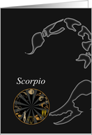 Scorpio Zodiac Star Sign Blank card