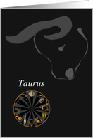 Taurus Zodiac Star Sign Blank card
