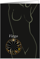 Virgo Zodiac Star Sign Blank card