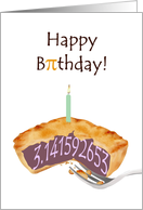 Birthday on Pi Day 3.141592653 in a Pie Filling card