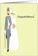 Wedding Congratulations Bride and Groom card