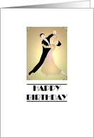 Birthday Couple Ballroom Dancing card