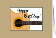 Birthday Illustration Of A Guitar card