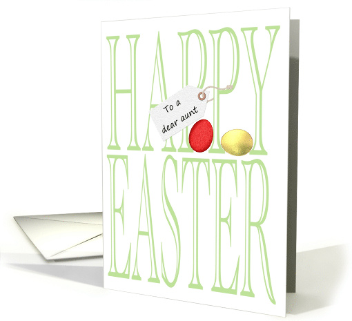Easter for Aunt Great Big Greeting and Easter Eggs card (1209988)