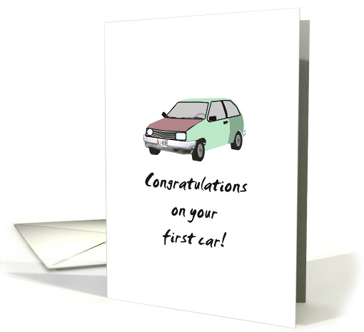 Congratulations First Car A Rickety Beauty card (1224012)