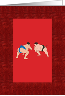 Sumo wrestling Birthday for him card