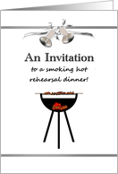 Rehearsal Dinner Invitation Barbecue Themed Meat On The Grill card