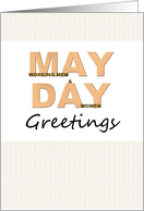 May Day Greetings Working Men and Women card