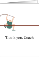 Thank You Coach Track And Field Pole Vaulting card