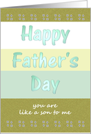 Father’s Day You Are Like a Son To Me card