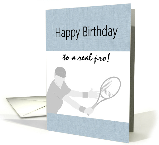 Birthday Sports Tennis Player card (1298726)