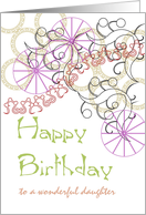 Birthday for Daughter Geometric Shapes card