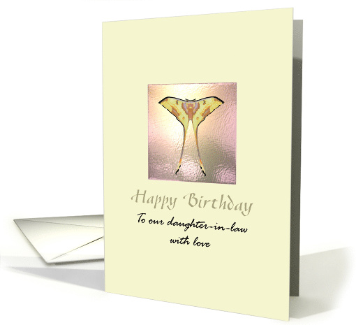 Birthday for Daughter-in-Law Pretty Moon Moth card (1304624)