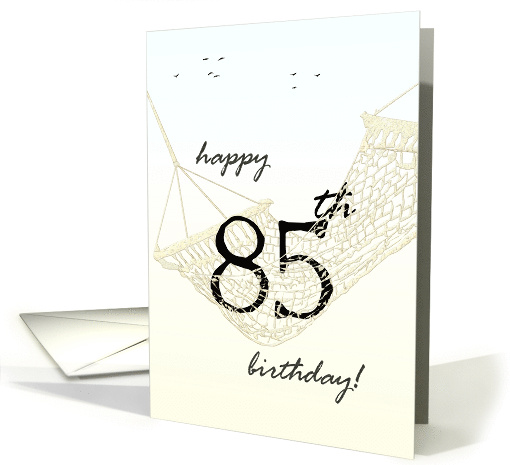 85th Birthday Greeting Relaxing in a Hammock card (1319882)