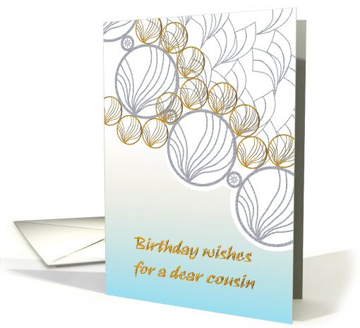 Birthday for Cousin Geometric Shapes card (1319922)