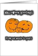 Halloween from our house to yours, pumpkin family card