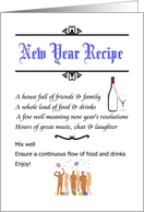 Recipe for a Great New Year card