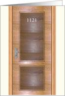 Congratulations New Apartment Customize Apartment Number on Door card