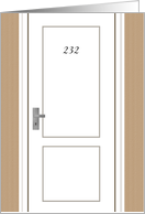 Congratulations New Apartment Customize Apartment Number on Door card