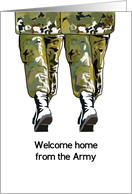 Welcome Home From The Army Army Men card