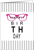 Birthday for optometrist birthday greeting looking like eye chart card