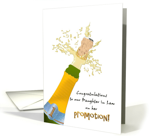 Congratulations Daughter in Law Promotion Popping Bottle... (1344588)