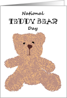 National Teddy Bear Day Just Teddy card