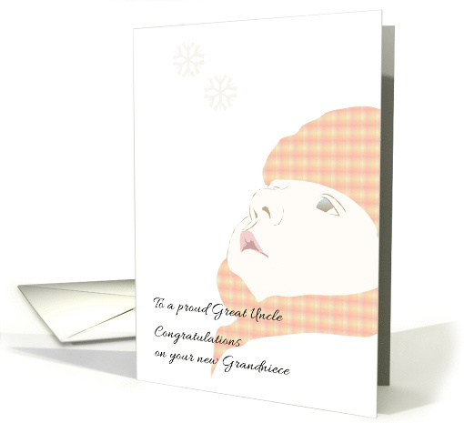 Becoming Great Uncle Congratulations on Grandniece card (1349176)