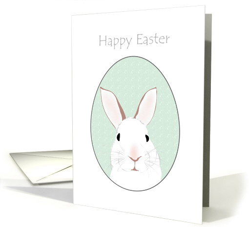 Easter Bunny in an Egg-Shaped Frame card (1356956)