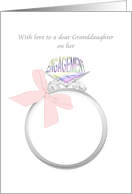 Congratulations Granddaughter’s Engagement Lovely Engagement Ring card