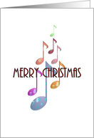 Christmas Filled With Sweet Music Colorful Musical Notes card