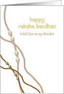 Raksha Bandhan For Brother With Love Illustration of Rakhi card