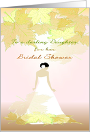 Bridal Shower for Daughter Beautiful Bride in the Fall card